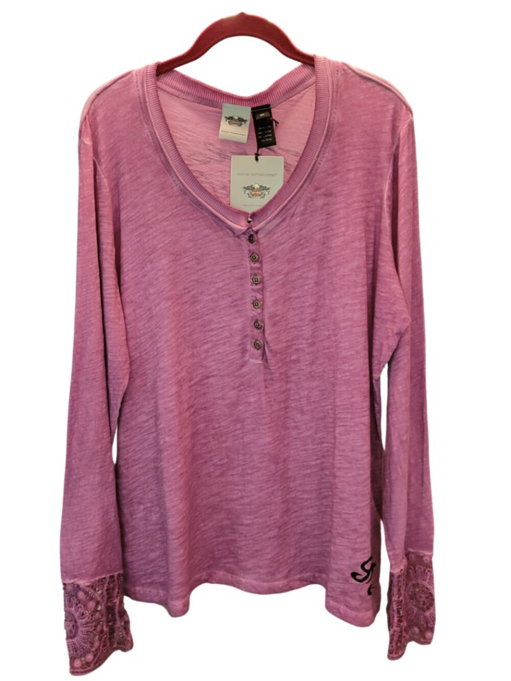 Harley-Davidson Long-sleeved Henley Style Shirt